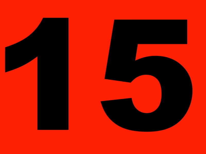15. Fifteen