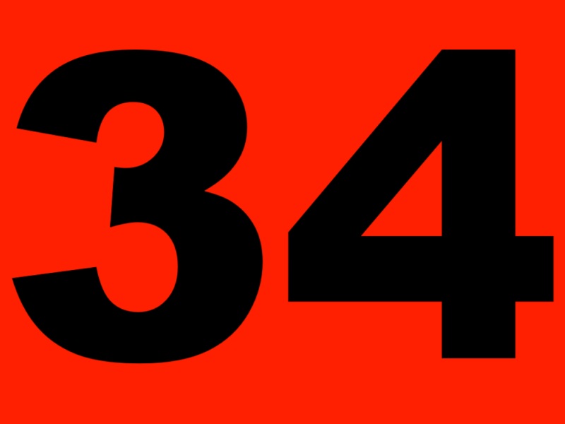 34. Thirty-Four