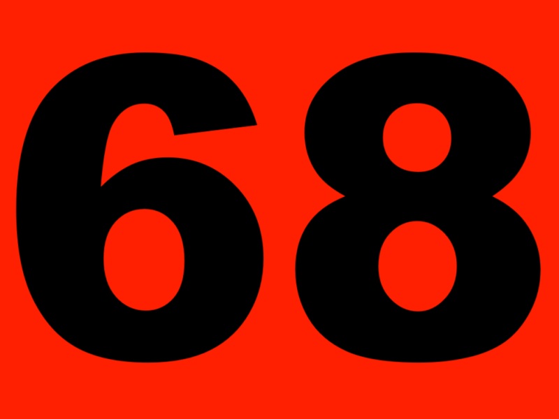 68. Sixty-Eight
