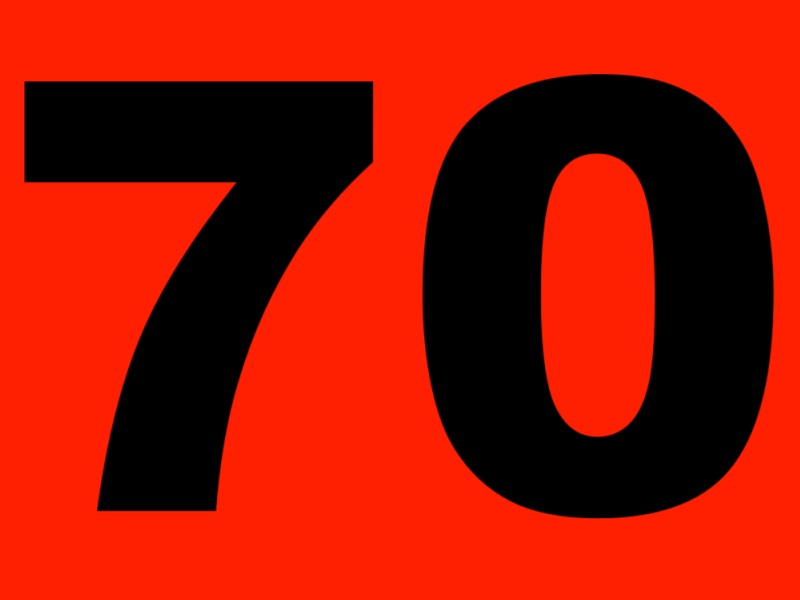 70. Seventy