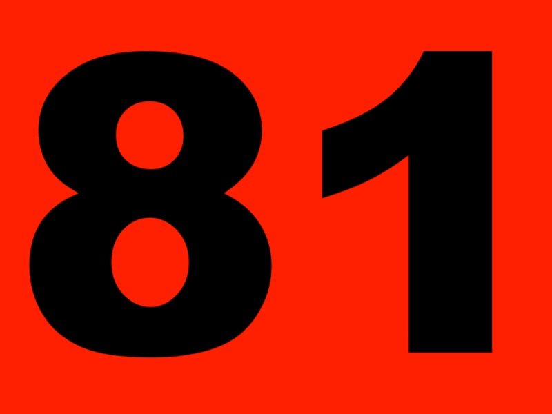 81. Eighty-One