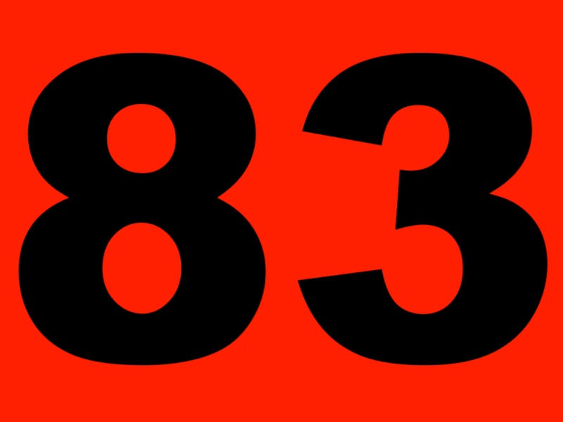 83. Eighty-Three